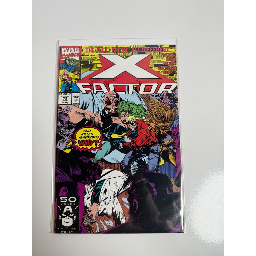 X-Factor 72 Marvel Comics 1991 Havok Polaris Madrox Peter David Larry Stroman